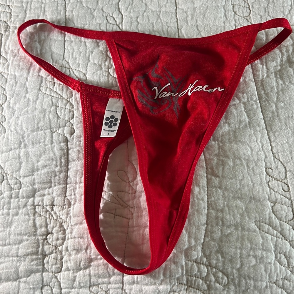 Van Halen American Apparel Classic Red Thong